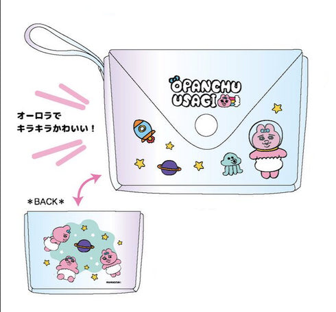 『おぱんちゅうさぎ』オーロラミニポーチ うちゅう